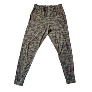 Alphalete Mens Joggers Medium Training Pants Camo Drawstring Athletic Gym